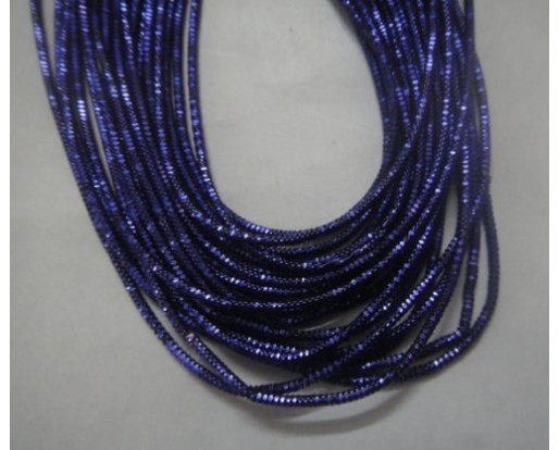 DARK PURPLE - 150 Inches French Metal Wire Gimp Coil Bullion Purl - Check Rough - 3.80 Meters